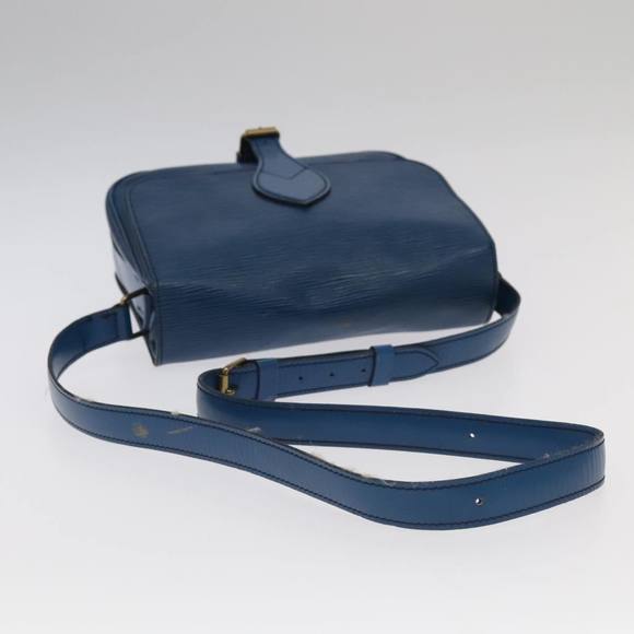 LOUIS VUITTON Epi Cartouchiere MM Shoulder Bag Blue M52245 LV Auth 99747 - Picture 7 of 16